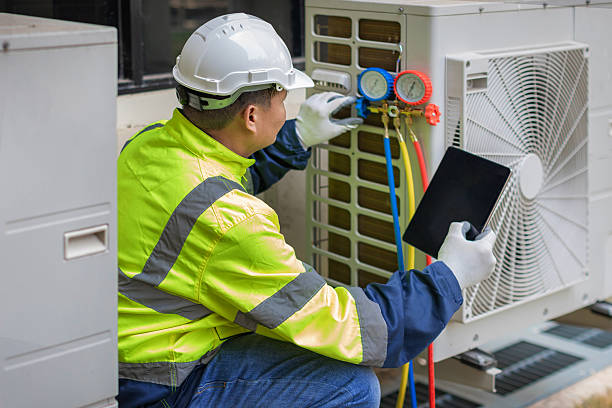 Professional Ductwork Repair technician working in League City, TX